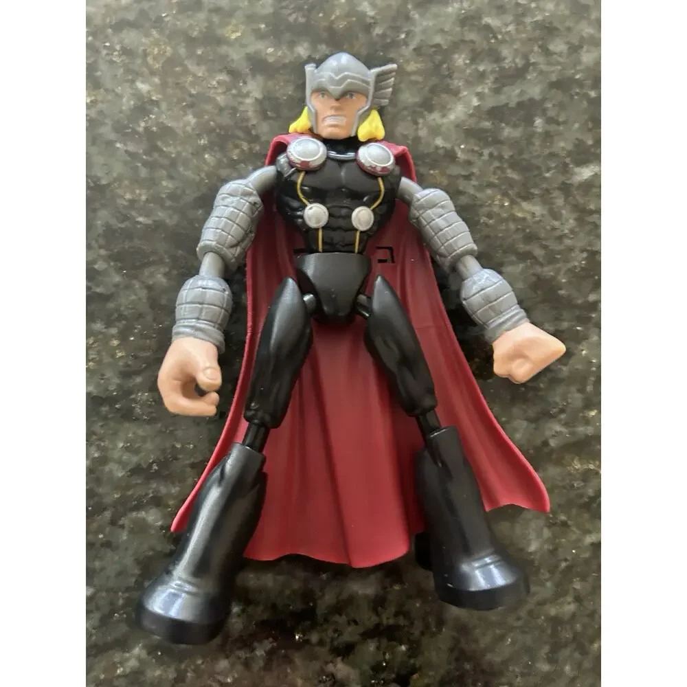 Set Of 3 “Bend And Flex” Marvel Spiderman‎ 6” Action Figures With Shields Loki